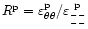 $R^{\rm p} = \varepsilon^{\rm p}_{\theta\theta}
/\varepsilon^{\rm ~p} _ {{^-_-}{^-_-} } $