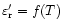 $\varepsilon'_{\rm r} = f (T)$